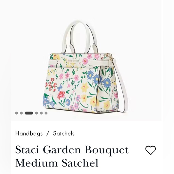 Kate Spade medium satchel Staci garden bouquet - Picture 3 of 5